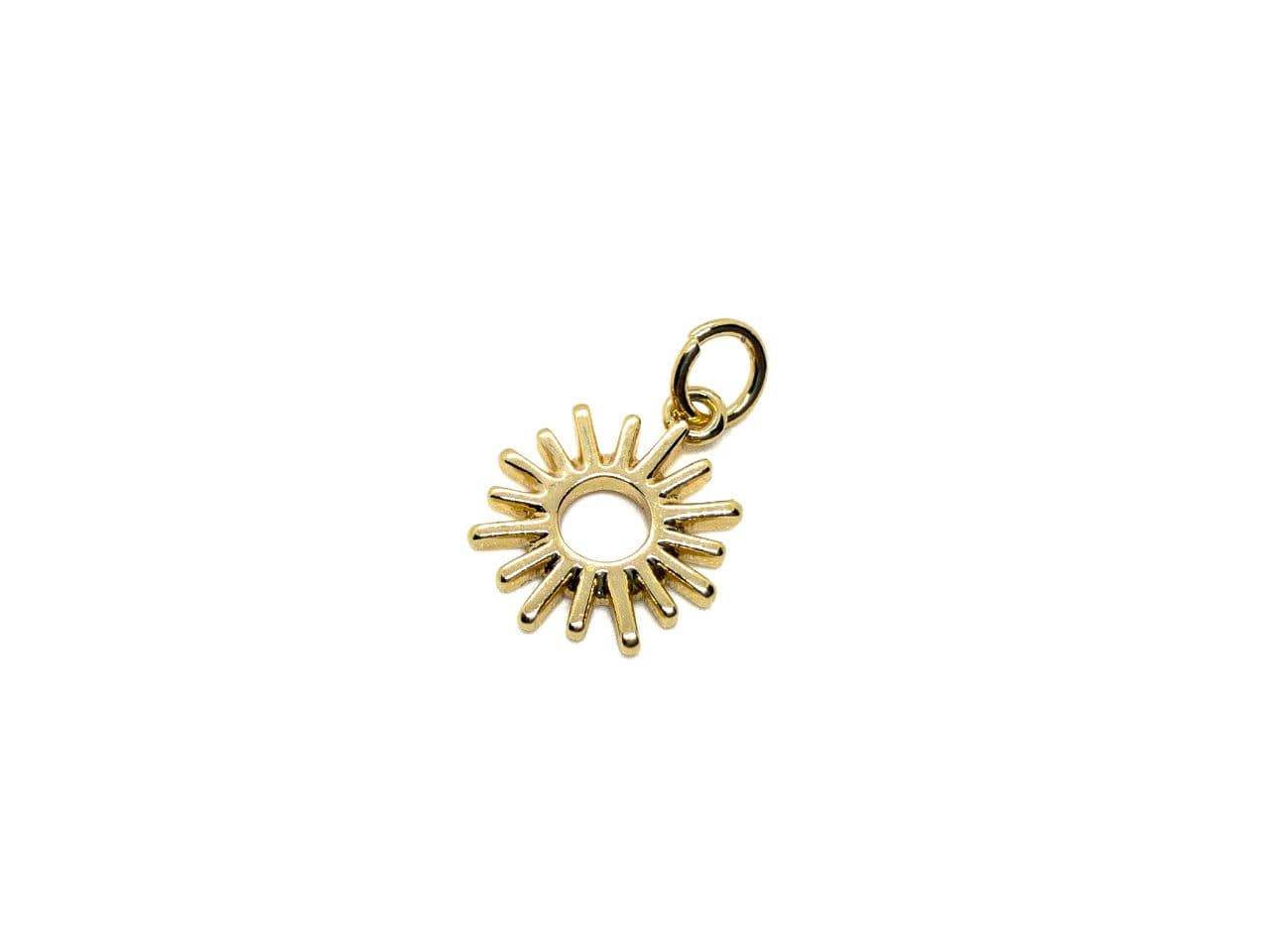 Подвеска Солнышко; цвет золотой, размер 14*11мм