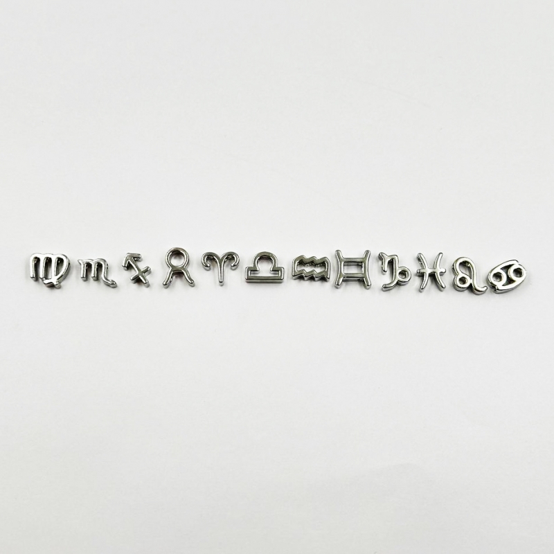 Бусины Знаки Зодиака цвет серебро