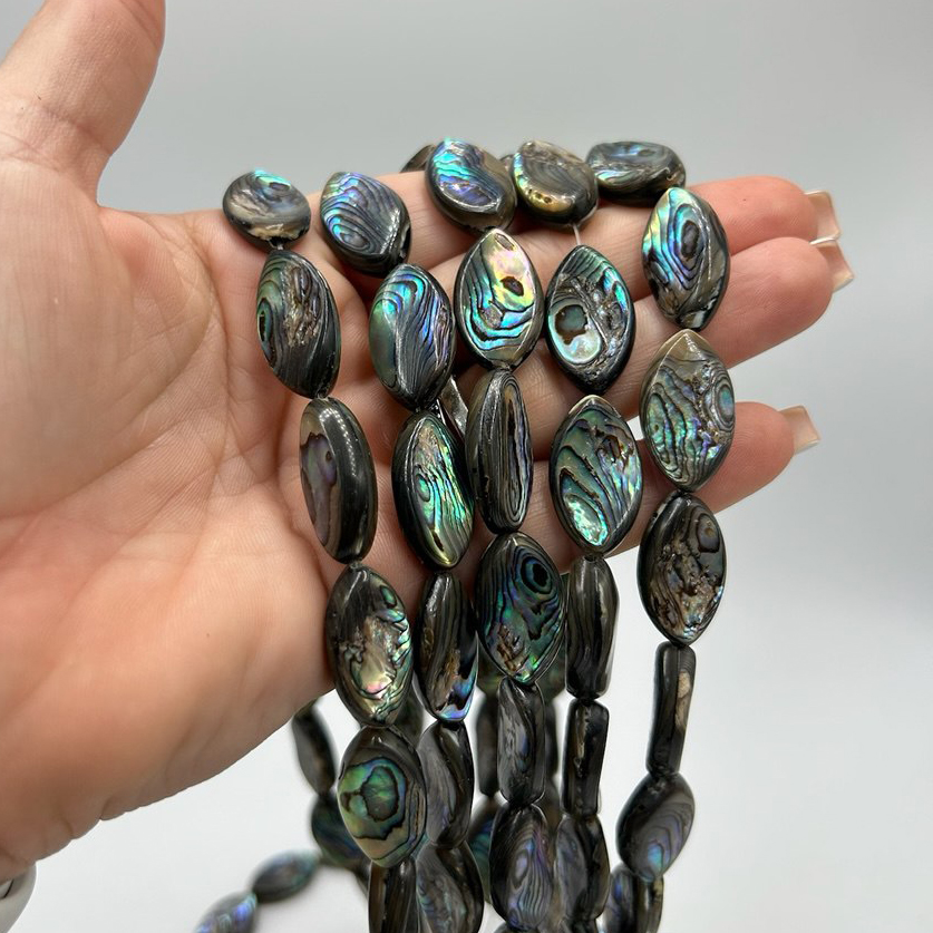 Бусины Галиотис размер бусин 12,7*22мм натуральный камень