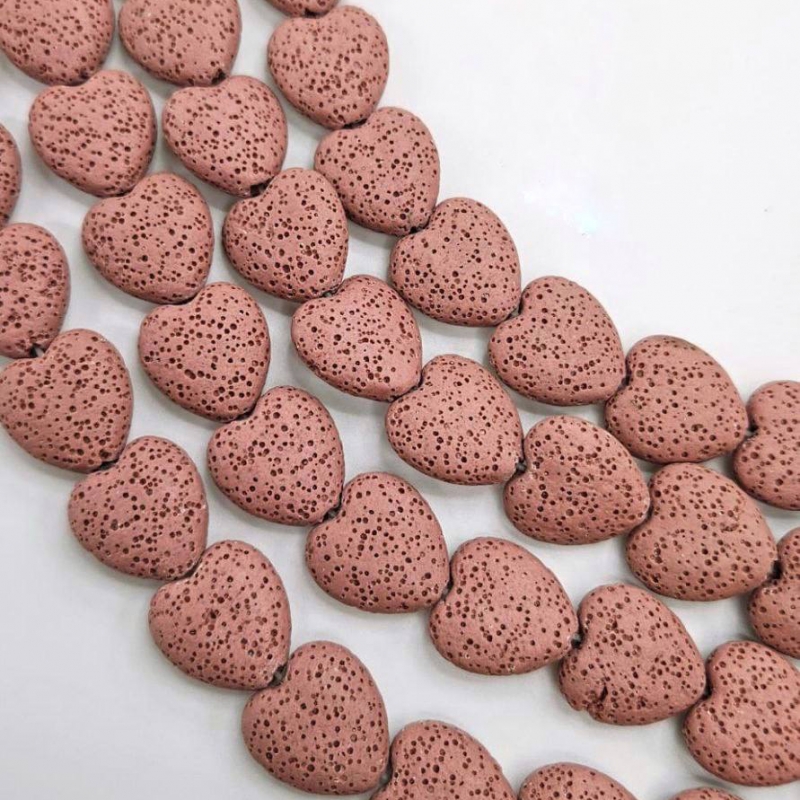 Бусины Вулканическая лава размер 20мм натуральный камень